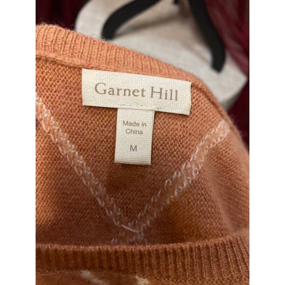 Garnet Hill Cashmere Cropped Sweater, size Medium - Picture 2 of 9